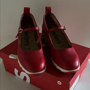 Red Mary Jane Wonders Shoes with Memory Gel